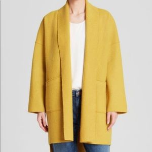 Beautiful Eileen Fisher Boiled Wool Mid-Length Coat